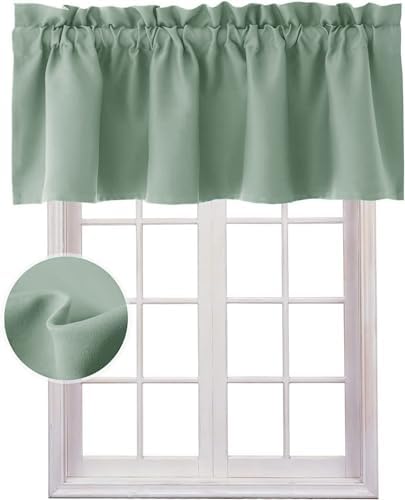 Hiasan Light Sage Valance Curtains by Hiasan