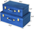 HofferRuffer Velvet Storage Trunks - Image 6