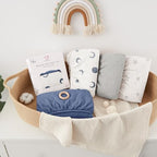 Bearmoss Muslin Crib Sheets 100% Cotton Baby Crib Sheets Soft&Breathable - Image 5