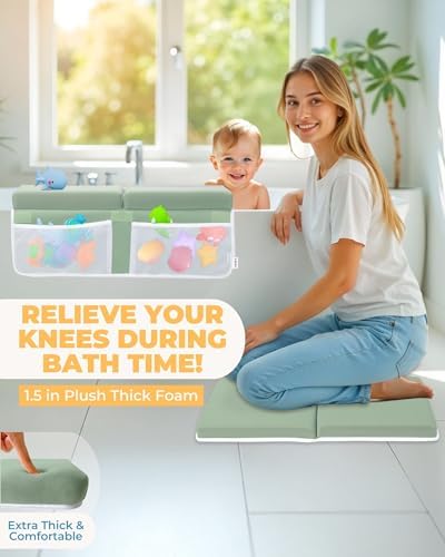 Comfortable Baby Bath Kneeler and Elbow Rest Pad Set - Image 2