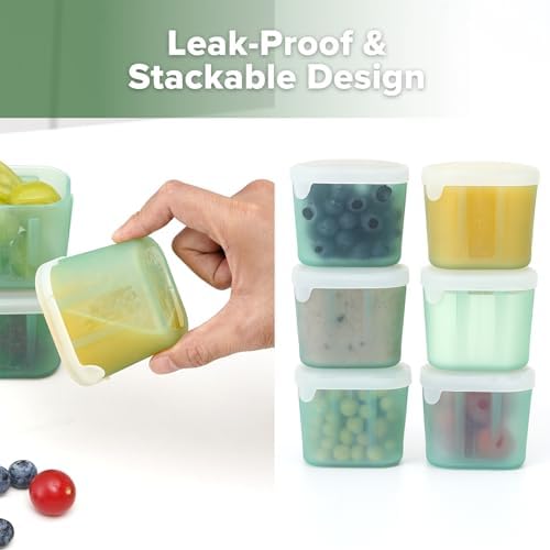 haakaa Silicone Baby Food Containers - Image 3