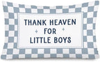 Thank Heaven for Little Boys Pillow Cover 12x20 by Unknown