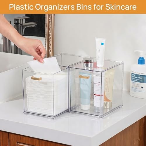 LALOBLUE Stackable Clear Acrylic Drawer Baby Bottle Makeup Organizer 4PC - Image 6