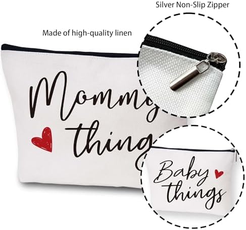 Best Expecting Mom Gifts, Mommy And Baby Canvas Pouch Set, New Mother Keepsake - Image 3