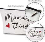 Best Expecting Mom Gifts, Mommy And Baby Canvas Pouch Set, New Mother Keepsake - Image 3