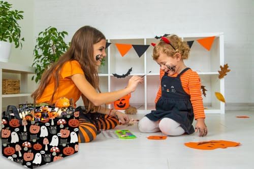 Sanjiaofeng Rectangular Kids Basket Halloween Storage Bins, Cute Storage Basket - Image 3