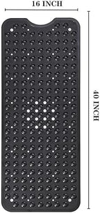 YANZIFLY Bathtub Mat for Shower: Soft Silicone Bath Mat Non Slip - Image 2
