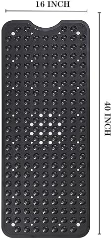 YANZIFLY Bathtub Mat for Shower: Soft Silicone Bath Mat Non Slip - Image 2
