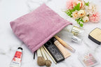 PAZIMIIK Makeup Bag Large Zipper Corduroy Make Up Pouch - Image 5