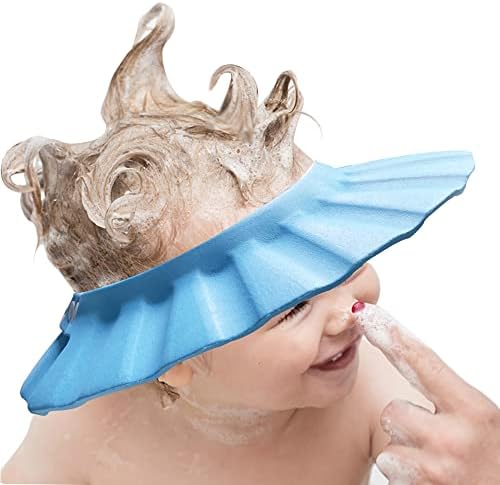 Baby Shower Cap Soft Adjustable Baby Bath Head Cap Visor by KOMIDK