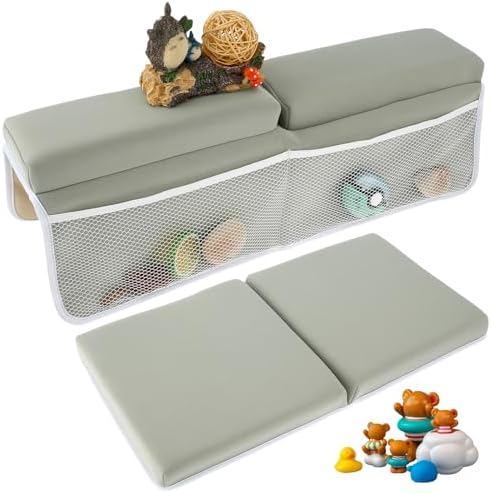 Baby Bath Kneeler and Elbow Rest Pad Set, 1.5'' Comfortable Thicker Quickly Dry by FALESOUL