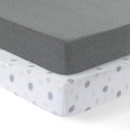 Dreamology Mini Crib Sheets Fitted, 100% Cotton Jersey Crib Sheets by DREAMOLOGY
