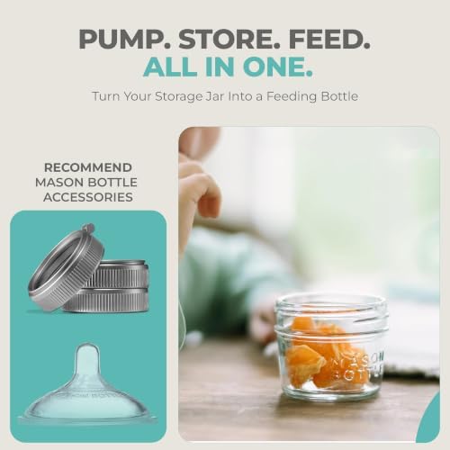 Mason Bottle Glass Breastmilk Storage Jars - Image 7