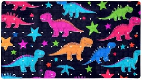 Shower Mat Non Slip, Dinosaurs Anti Slip Bath Mat by Anna+Cowper