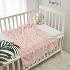CREVENT 2Pcs 30''X40'' Cute Cozy Fluffy Warm Baby Blankets - Image 3