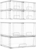 Vtopmart Clear Stackable Storage Drawers, 7 Pack Multi Size Set by Vtopmart