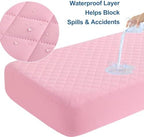 BEDSUM 2-Pack Waterproof Mini Crib Mattress Protector - Image 3