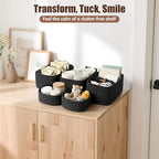 5-Pack Small Woven Rope Storage Baskets, 2 Sizes Organizer Bins - Image 5