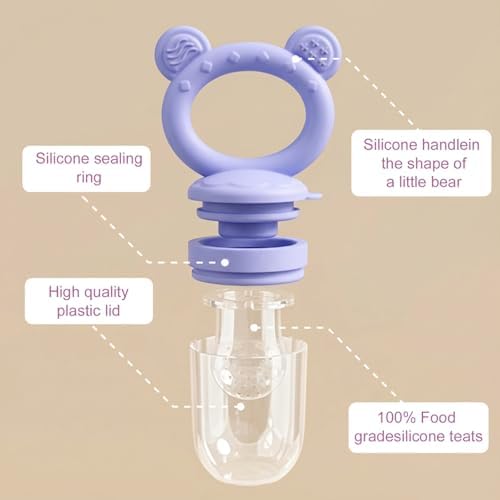 Baby Breastmilk Popsicle Molds & Baby Fruit Feeder, Infant Food Freezer Tray - Image 4