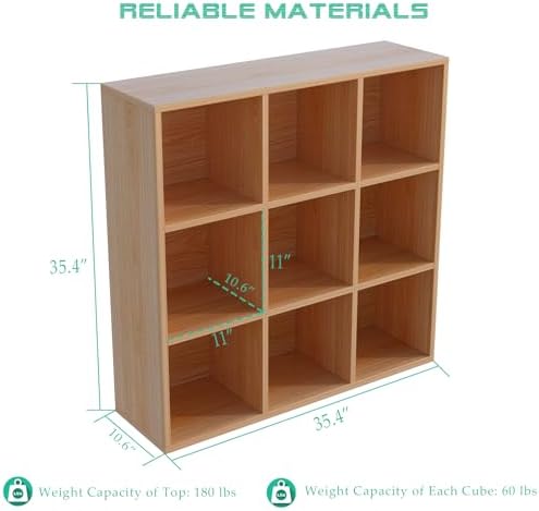 OSCHF 9-Cube Storage Shelf Bookcase - Image 2