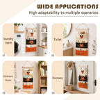 3-Pocket Hanging Wall Organizer, Basketball Theme Over Door Storage - Image 4