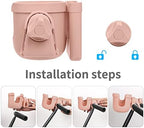 Suranew Cup Holder with Phone for Walker Wheelchair Stroller Pink - Image 2