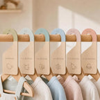 Beautiful Wooden Baby Closet Dividers Set of 7 by KIBAGA