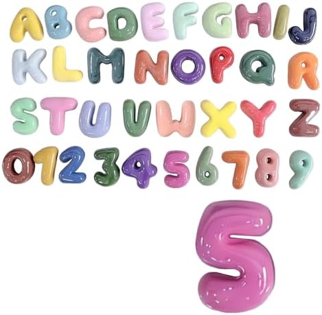 4 Inch Gypsum Letter or Number for Wall Decor, Single Alphabet or Digit for by Train2decor