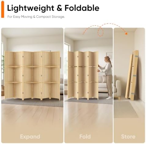 JOSTYLE Bamboo Room Divider - Image 5