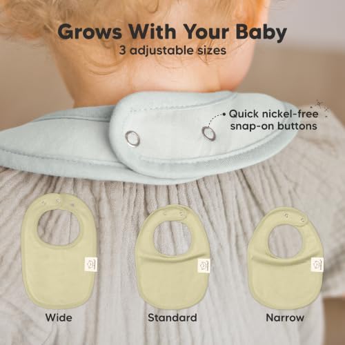 KeaBabies 8-Pack Organic Baby Bibs - Image 4