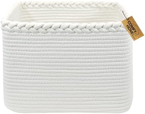 COMFY-HOMI Cotton Rope Woven Basket by COMFY-HOMI