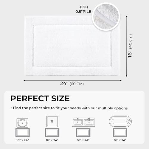GRANNY SAYS White Bathroom Rug, Cute Bath Mat - Image 2