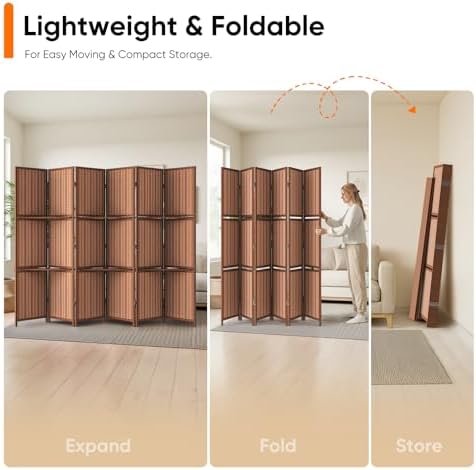JOSTYLE Bamboo Room Divider - Image 5