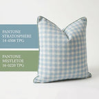 Jillien Harbor “The Charlie” Decorative Pillow Cover – Blue and White Accent - Image 6
