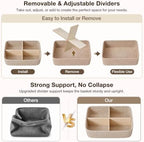 3 Pack Small Baskets for Organizing, Woven Storage Baskets for Shelves - Image 4