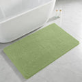Polyester Bathroom Rug 30"x50" Olive Green, Large Soft Bath Mat by Kildoss