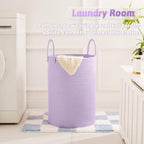 Artfeel Laundry Basket, Woven Cotton Rope Laundry Hamper, 60L - Image 5