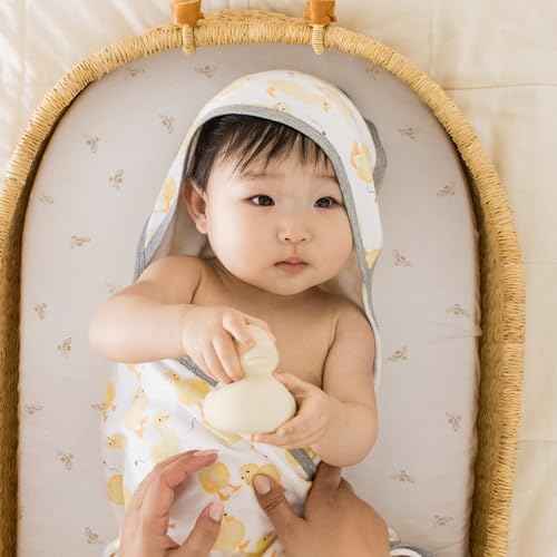 Bassinet Sheet, Infant Fitted BEESNUG Cover, 100% Organic Cotton, Soft Unisex - Image 3