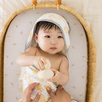 Bassinet Sheet, Infant Fitted BEESNUG Cover, 100% Organic Cotton, Soft Unisex - Image 3