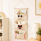 3-Pocket Hanging Wall Organizer, Baseball Theme Over Door Storage - Image 2