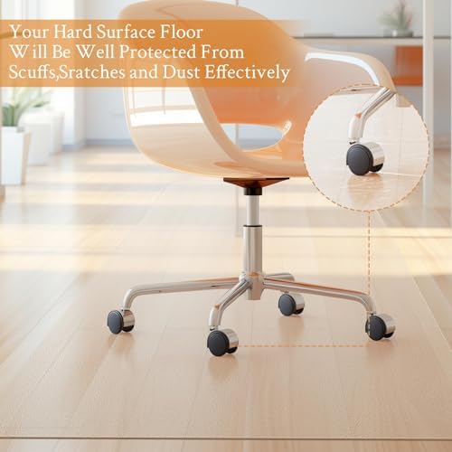 KMAT Office Chair Mat, Easy Glide Hard Wood Tile Floor Mats - Image 5