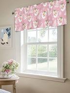 Pink Christmas Valance Curtains - Image 5