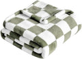 Yurhap Checkered Baby Blanket Fleece Baby Blankets by Yurhap