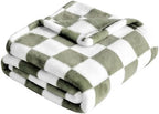 Yurhap Checkered Baby Blanket Fleece Baby Blankets by Yurhap