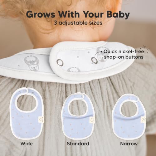 KeaBabies 8-Pack Organic Baby Bibs - Image 4