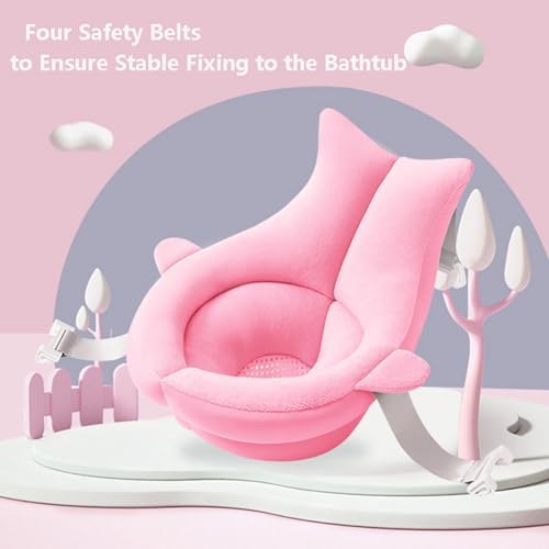 Baby Bath Seat Support Net Adjustable Infant Bathing Cushion Pad Mat - Image 4