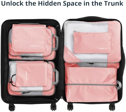 Compression Packing Cubes 10 Set, Compressible Space-Saving Packing Cubes - Image 6