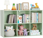 6 Cube Storage Organizer, Kids Cubby Bookshelf, Thickened Panels, Anti-Tip Kit by LDarqeer
