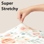 Baby Bedside Bassinet Sheets Fitted Girl, 33”x20” Compatible - Image 5