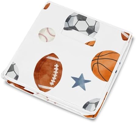 Sweet Jojo Designs Sports Theme Boy Collapsible Toy Storage Box Chest Organizer - Image 4